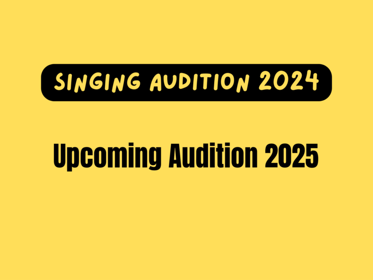 Singing Audition 2024 & 2025 Auditions Guide